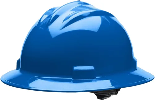 Miniatura 5 de Bullard Casco de seguridad de ala completa de 3 costillas con suspensión de trinquete de 4 puntos y almohadilla de algodón para cejas Verde bosque