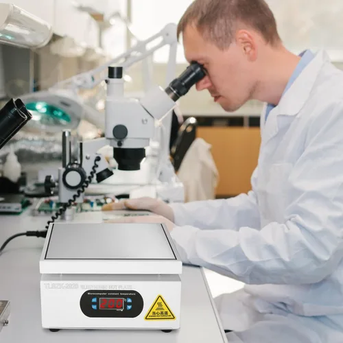 Miniatura 4 de placa caliente de la estación de soldadura de 700W 110V, laboratorio eléctrico del calentador de la reanudación del precalentamiento