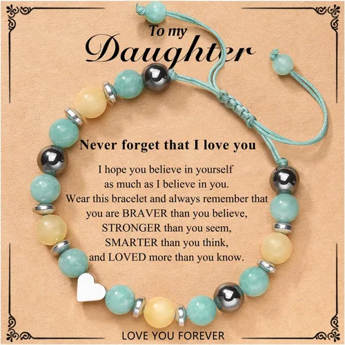 Miniatura 21 de UPROMI Pulsera Para Mi Hija/Nieta/Sobrina, Regalos Para Vuelta a la Escuela, Graduación, San Valentín, Navidad y Cumpleaños Para Niñas