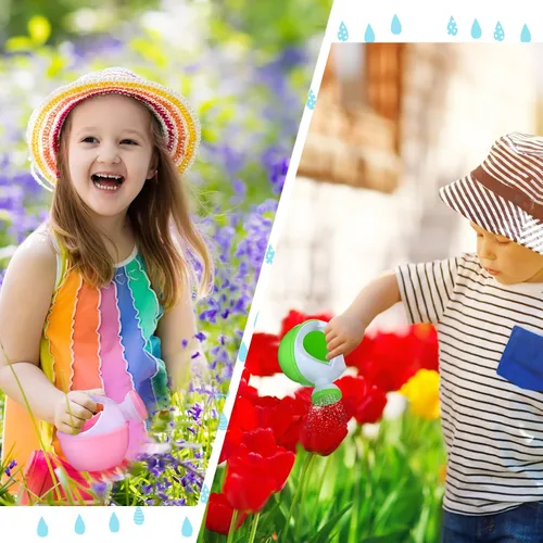 Miniatura 5 de Sosation 12 piezas de mini regaderas para niños, juguete de agua para la playa, arena, agua, juguete para niños pequeños, maceta de riego pequeña