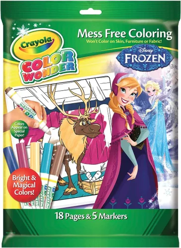 Libro para colorear Crayola Color Wonder motivo Frozen con envoltorio