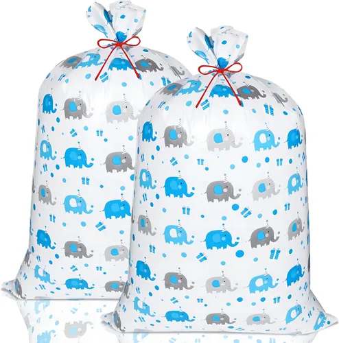 Miniatura 21 de Bolsa de regalo extra grande para regalos, bolsas de regalo de ducha para niños, bolsa de regalo de bebé jumbo para envoltura de bodas, cumpleaños