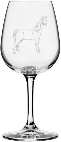 Miniatura 57 de Morgan Body Horse - Copa de vino grabada multiusos (12.75 onzas)