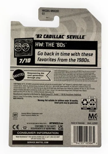 Miniatura 2 de Hot Wheels Cadillac Sevilla '82, HW Los 80 7/10