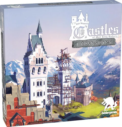Expansiones de Castles of Mad King Ludwig: complemento modular masivo con renovaciones, pasajes secretos, fosos, torres, decretos reales, fichas de