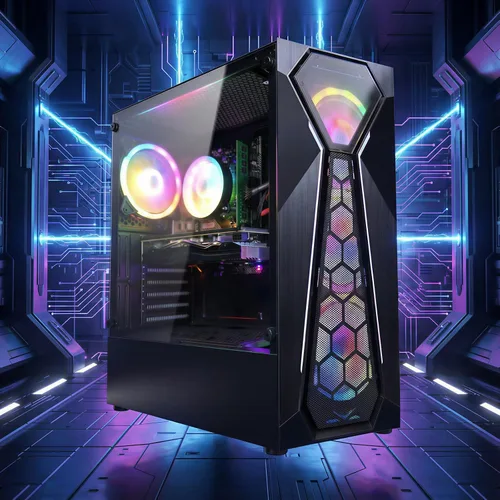 Miniatura 4 de STGAubron Computadora de escritorio para videojuegos, Intel 10ª generación G5905 3.5G, Radeon RX 580 8G, 16G DDR4, 1T SSD, WiFi 6, BT 5.0