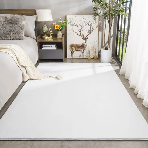 Miniatura 113 de Amearea Alfombras modernas para dormitorio, sala de estar, alfombra de espuma viscoelástica gruesa de 4 x 6 pies, alfombra de espuma viscoelástica