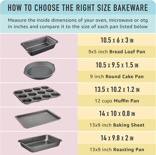 Miniatura 4 de Amazon Basics Molde redondo antiadherente para hornear muffins, 12 tazas, juego de 2, gris, 13.9 x 10.55 x 1.22 pulgadas