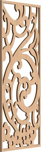 Miniatura 97 de Bridgewater - Paneles de pared decorativos de madera con calado, 9 3/8 pulgadas de ancho x 24 3/8 pulgadas de alto x 1/4 de alto, nogal