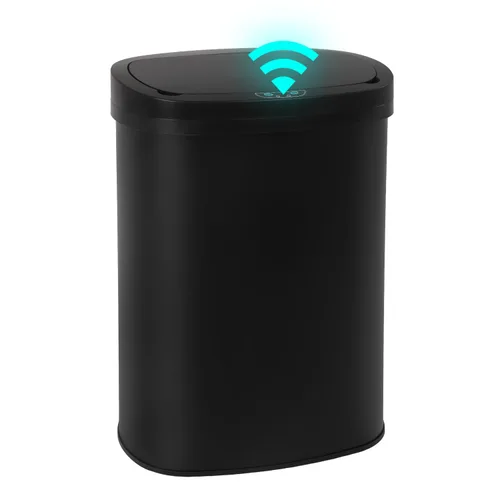 Miniatura 10 de PayLessHere Basurero de 13 galones de acero inoxidable Acero Tapa automática sin contacto con sensor de movimiento Bote de basura de cocina