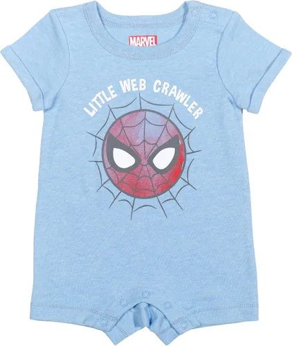 Miniatura 3 de Marvel Conjunto de mameluco y sombrero de sol de Vengadores Spiderman Baby Boys