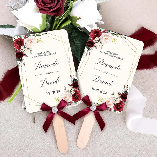 Miniatura 3 de DORIS HOME 50 lazos de cinta de color borgoña con perlas de 5 pulgadas de ancho x 7 pulgadas de alto, para fanáticos del programa de bodas