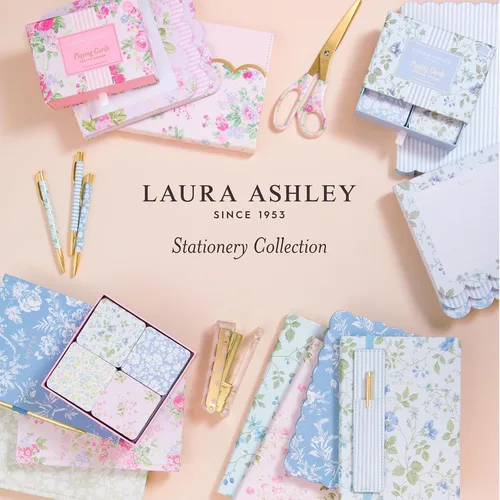 Miniatura 7 de Laura Ashley Heirloom Cottage Cartas de Juego – Juego de 2 Barajas de Cartas Estándar en Elegante Caja de Almacenamiento – Cartas de Póquer y Bridge