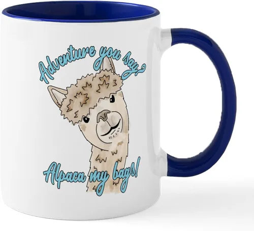 Miniatura 30 de CafePress A Is For Alpaca Taza de café de cerámica de 11 oz (11.0 fl oz)