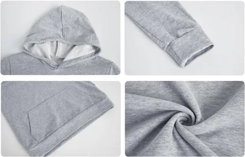 Miniatura 5 de Haloumoning Sudaderas con capucha de forro polar para niñas de 4 a 15 años