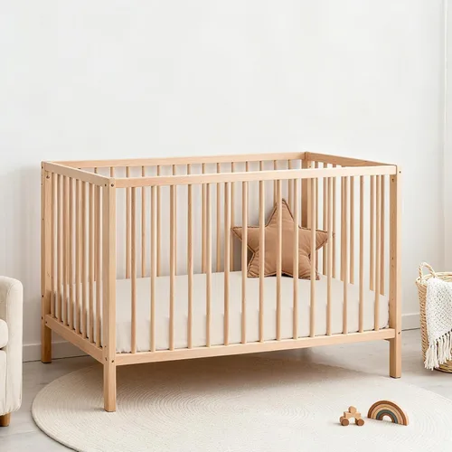 Miniatura 7 de Lulu Moon - Sábanas de muselina para cuna, sábanas bajeras para cuna para niños y niñas, 28 x 52 pulgadas, paquete de 2 Crema y arena