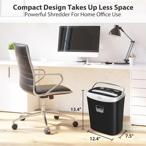 Miniatura 8 de VidaTeco - Trituradora de papel para hogar y oficina, de 10 hojas, de corte cruzado con cortador patentado en EE. UU., también tritura