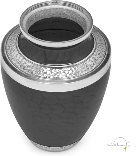 Miniatura 4 de Eternal Harmony Urna grande para cenizas, urna de cremación masculina y femenina para cenizas humanas con acabados elegantes, sello seguro y bolsa