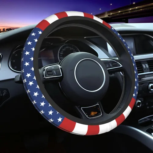 Miniatura 40 de Funda para volante MINIOZE de ojos malvados azules con luna mágica, accesorios para automóvil, linda para mujeres y niñas, universal de 15 pulgadas