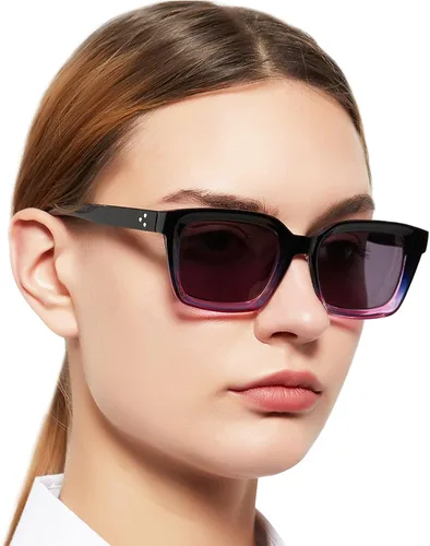 Miniatura 11 de MARE AZZURO Gafas de Lectura para Mujeres con Protección UV Lentes de Sol 50 75 100 125 150 175 200 225 250 275 300 325 350 375 400 (Negro, 1.50)