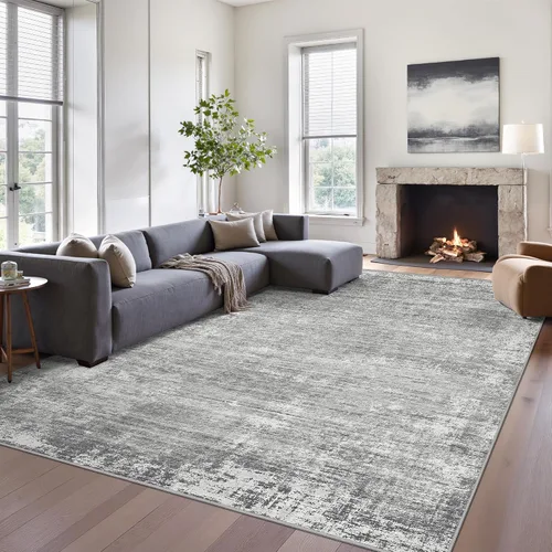 Miniatura 33 de zesthome Alfombras de 5 x 7 pulgadas - Alfombra lavable resistente a las manchas, alfombras modernas abstractas para sala de estar, dormitorio