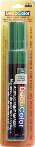 DecoColor - Marcador de pintura acrílica de punta extra ancha, color verde