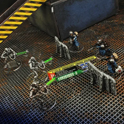 Miniatura 2 de LITKO Medidor de combate de 3 pulgadas Compatible con WH40K 10th Ed Marcas de rango y recordatorios de fase de doble cara con impresión UV
