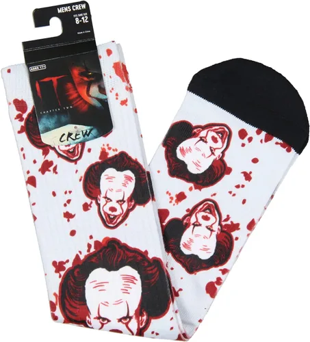 Miniatura 4 de Bioworld Stephen King IT Capítulo 2 Pennywise Blood Spatter Calcetines sublimados, Pennywise