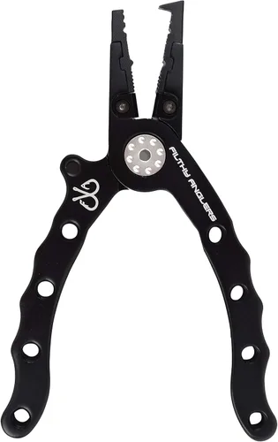 Miniatura 2 de Alicates de pesca de aluminio multifuncional anillo dividido gancho removedor trenza cortador w/L..