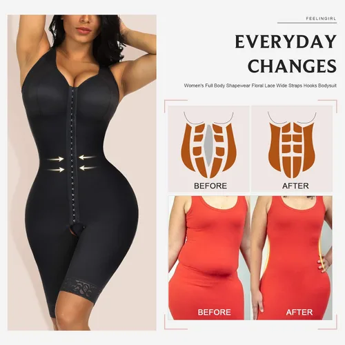Miniatura 2 de FeelinGirl Faja moldeadora para mujer, control de abdomen, cuerpo completo, moldeador de glúteos, adelgazante de muslo, para mujer, vida diaria