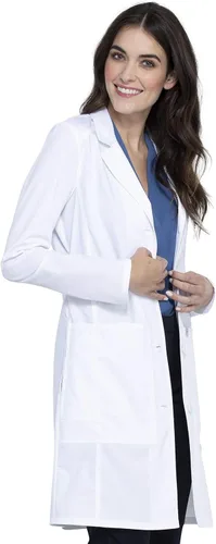 Miniatura 6 de Cherokee WW420AB - Abrigo de laboratorio para mujer, ropa de trabajo Revolution Tech de 36 pulgadas