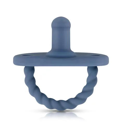 Miniatura 2 de Sweetie Chupetes de silicona para recién nacido, chupete para bebé, chupete de silicona suave, certificado sin BPA, juego de 2 unidades (azul marino)