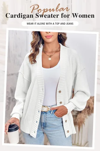 Miniatura 4 de Conjunto de 2 piezas para mujer, suéter de punto y pantalones deportivos de cintura alta
