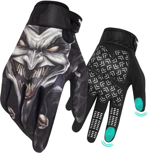 Miniatura 7 de Guantes de motocicleta RIGWARL para hombres y mujeres con función táctil, guante ligero para bicicleta de tierra antideslizante, guante de esqueleto
