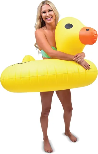Miniatura 7 de GoFloats Balsa inflable de tubo de fiesta de pato, flota con estilo (para adultos y niños)