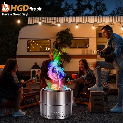 Miniatura 8 de HGD (Paquete de 28) Paquetes de Cambio de Color de Fuego de Hoguera Mágica para Hoguera - En Realidad 30pk Bono 2 Gratis, Chimenea