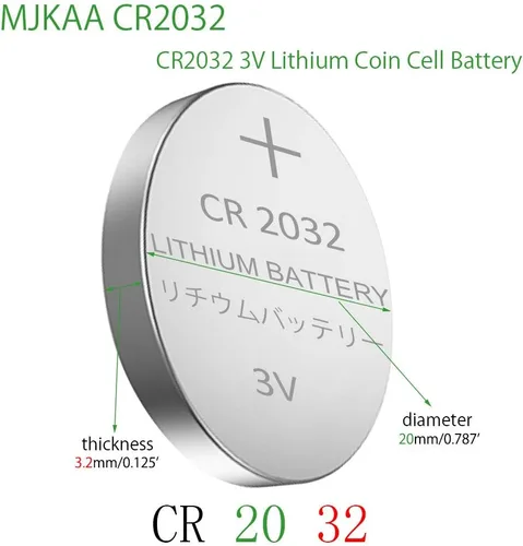 Miniatura 3 de Baterías CR2032, paquete de 100, 3V Celda de monedas de alta capacidad de 220 mAh, larga duración