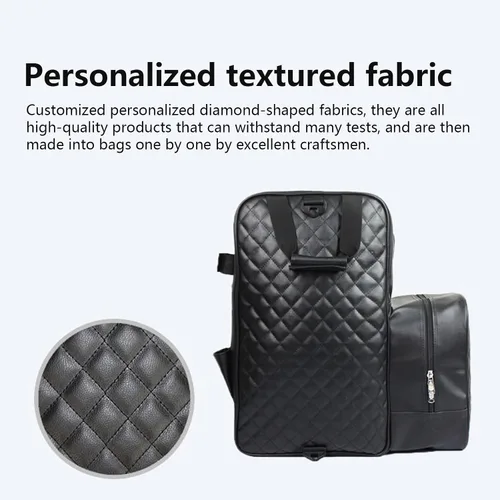 Miniatura 6 de Bolsa ecuestre profesional duradera de piel sintética impermeable para botas de equitación con compartimento para casco y sombrero