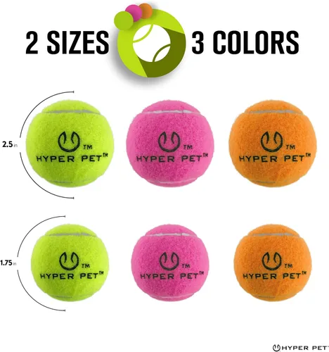 Miniatura 7 de Hyper Pet MINI pelotas de tenis para perros, juguetes seguros para perros y pelotas de tenis para ejercicio, entrenamiento, Hyper Pet K9 Kannon
