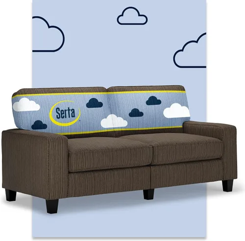 Miniatura 23 de Serta Palisades Sofás Tapizados para Sala, Sofá de Diseño Moderno, Tela, Beige