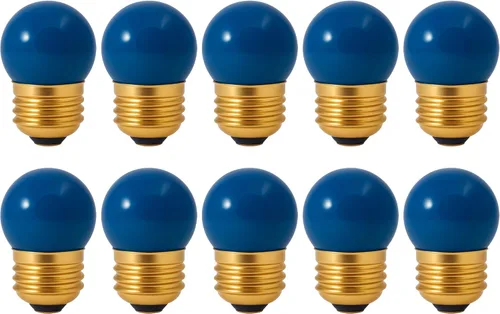 Miniatura 11 de OHLECTRIC Bombillas de luz nocturna, bombillas incandescentes rojas de cerámica (paquete de 10) – S11 bombilla regulable 7.5 W E26 base media 40