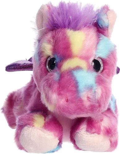 Miniatura 2 de Aurora® Vibrant Bright Fancies™ Jellyroll Unicorn™ - Animal de peluche - Diversión llamativa - Abrazos encantadores - Rosa 8 pulgadas