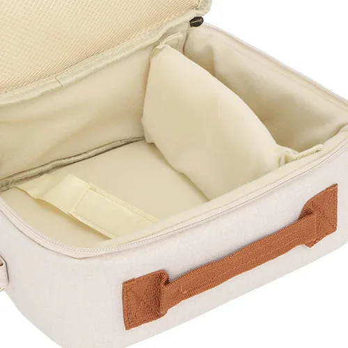 Miniatura 9 de KIMISS Bolsa de transporte para cámara, estuche de almacenamiento para cámara de gran capacidad, acolchado grueso, correa ajustable, funda de cámara