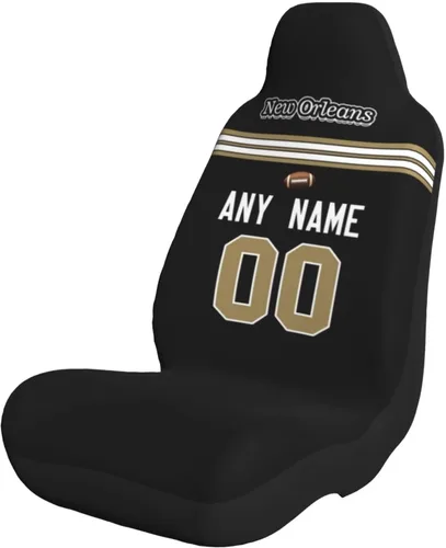 Miniatura 36 de Fundas de asiento de coche de fútbol personalizadas, accesorios personalizados para automóvil, regalos de Arizona con nombre y número, funda