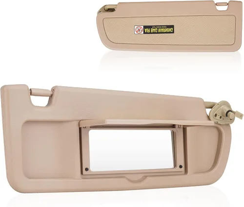 Miniatura 10 de Visera solar del lado del conductor izquierdo para Honda Civic 2006 2007 2008 2009 2010 2011 EX LX Sedan SI Coupé, repuesto para 83280-SNA-A01ZA Gris
