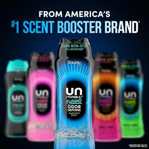 Miniatura 10 de Downy Unstopables Fusions Defensa contra Olores Cuentas Potenciadoras de Aroma para Lavandería en el Lavado, Aroma Daybreak + Clean, 10.7 onzas