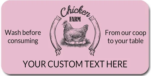 Miniatura 10 de Etiquetas adhesivas personalizables para cajas de huevos de pollo Tamaños de 2" Etiquetas de embalaje personalizadas para huevos frescos