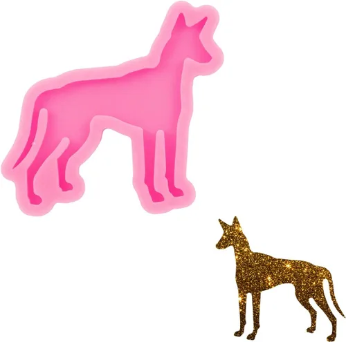Miniatura 8 de Kit de 44 moldes de resina epoxi – 4 moldes de silicona con diferentes formas de perro con accesorios, moldes de fundición de resina epoxi, moldes