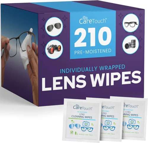 Miniatura 9 de Care Touch Toallitas para Lentes de Anteojos - 100 Unidades de Toallitas Prehumedecidas Envueltas Individualmente, 5 x 6 Pulgadas - Limpiador