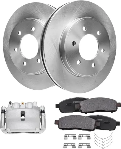 Miniatura 72 de Detroit Axle - Rotores de freno para Ford Mustang 2015 2016 2017 2018 2019 2020 2021 2022 2023 Rotores de freno de disco 2016 2017 2018 2019